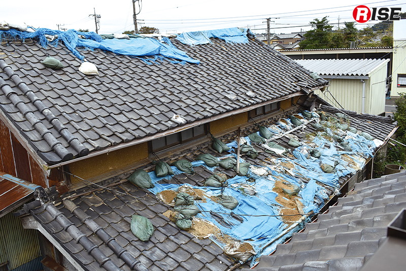 台風15号の被害を受け行った応急処置も19号の猛威により機能しなくなってしまった。