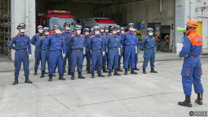 愛知県消防学校 教務課 はしご自動車等運用科 第35期 様 事例画像1